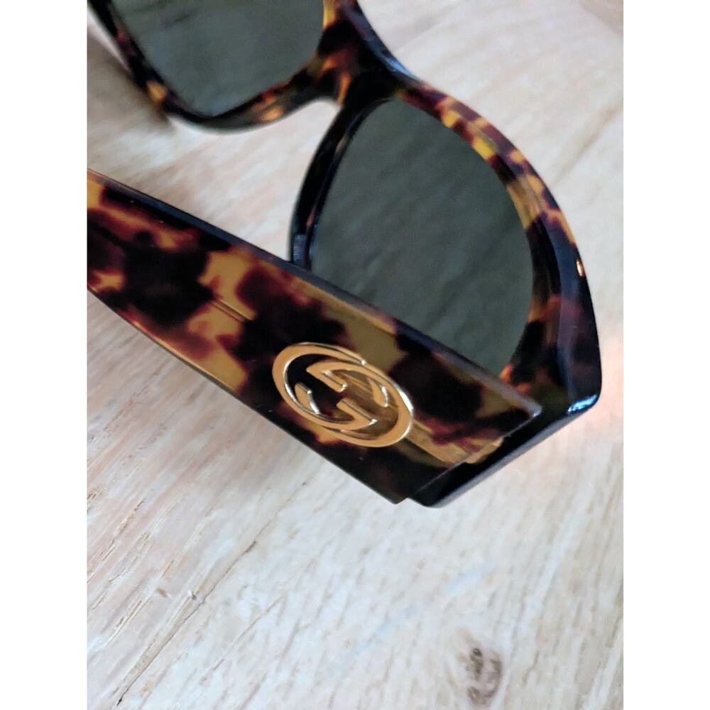Gucci Sunglasses Tortoise Oversized Vintage 90s Y2K - Picture 14 of 16